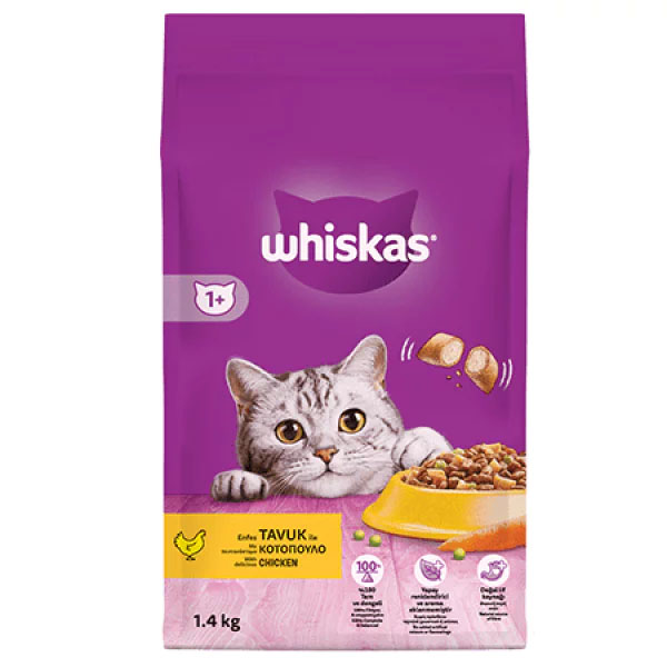غذای خشک گربه بالغ طعم مرغ 1.4 کیلوگرمی Whiskas